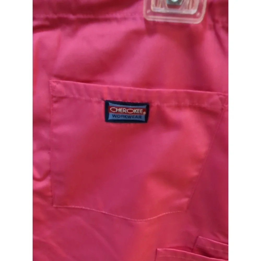 Chreokee dark pink scrubs top pants set women M Medium w/tags cargo pants w/MARK